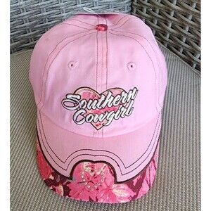 Southern Cowgirl Hat‎ South Bell Born Raised Country Horse Pink Cowgirl Cap Farm